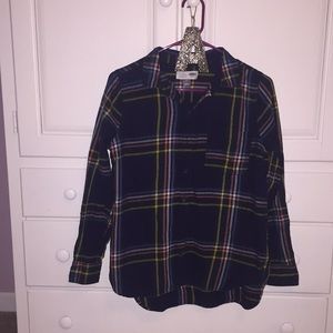 Navy blue flannel size medium